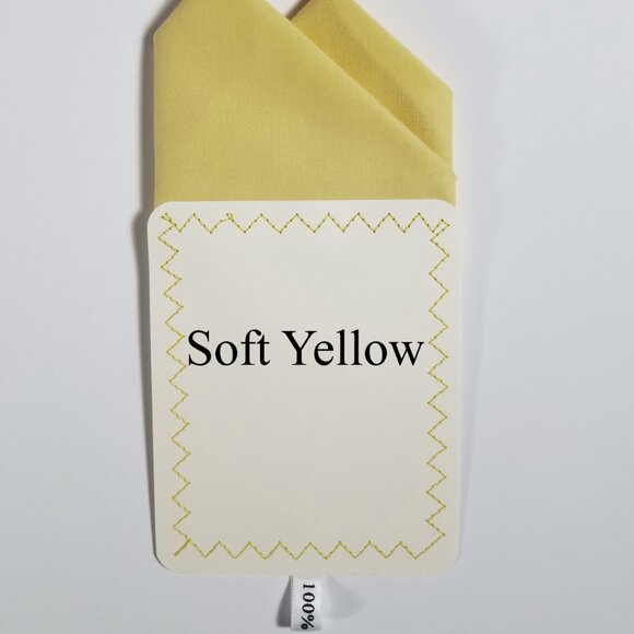 New - Soft Yellow Cotton Pre-Folded Pocket Square Handkerchief Insert - Picture 4 of 9